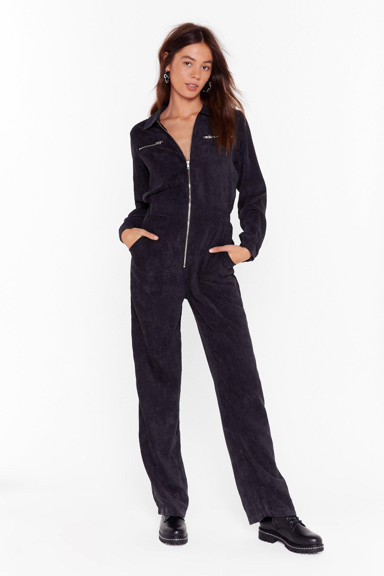 cord boiler suit