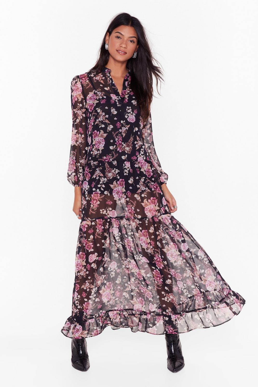 Flower's Your Time Midi Dress image number 1