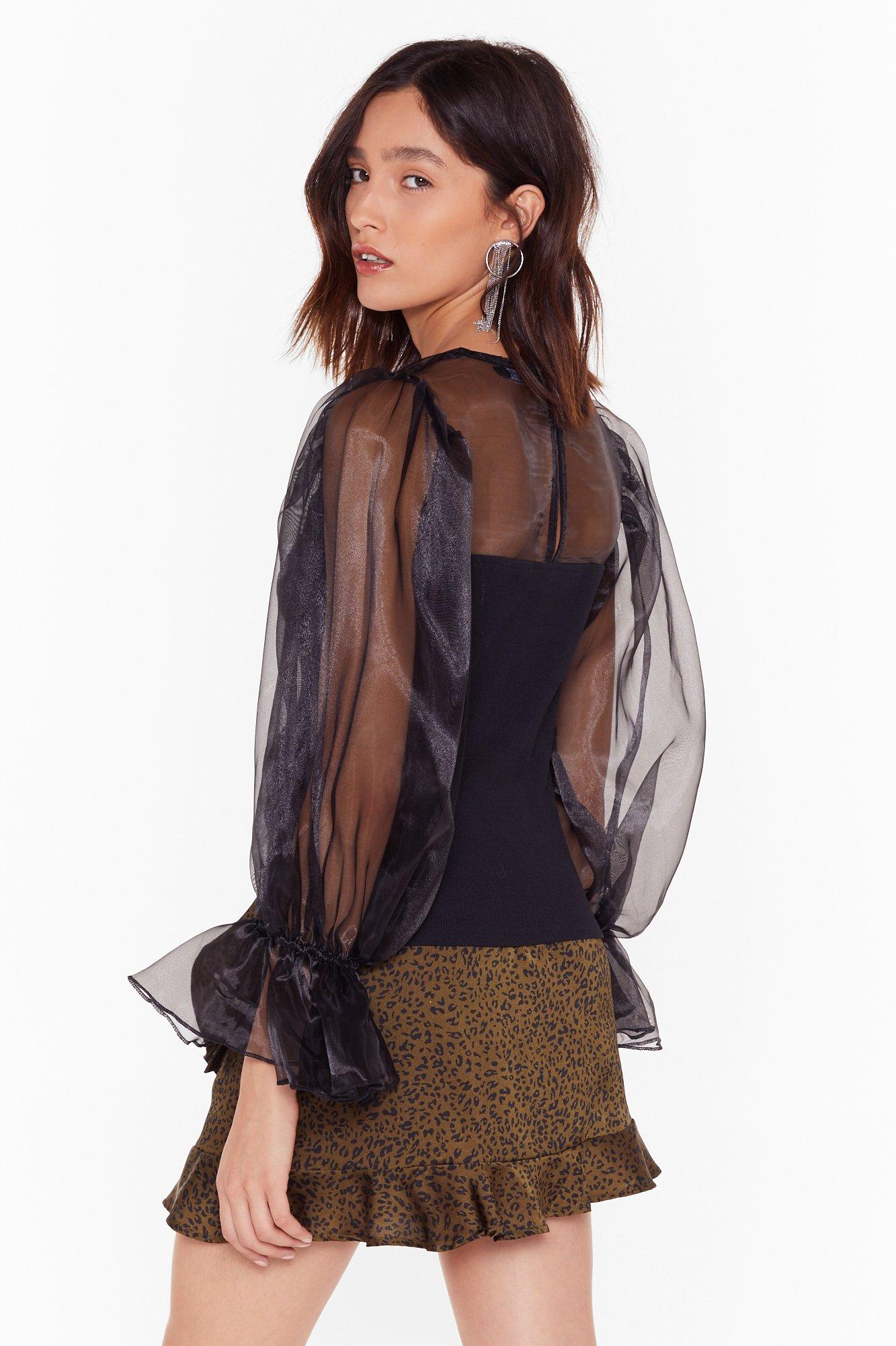 Nasty gal organza store top