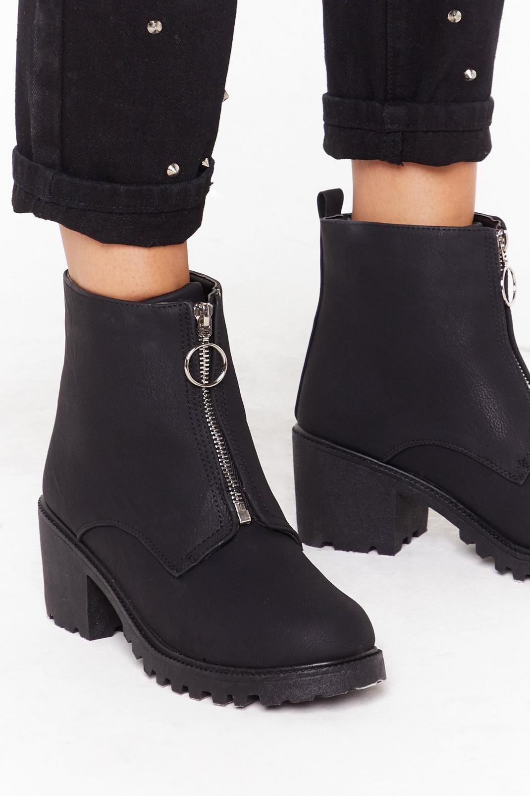 If the Shoe Zips Faux Leather Boots image number 1