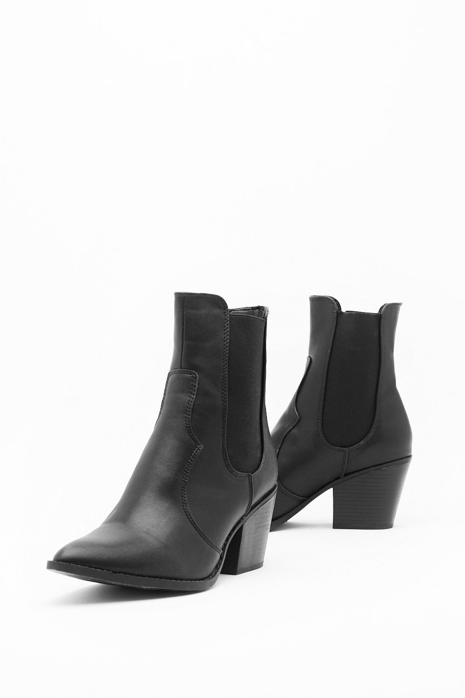 Turning Point Faux Leather Chelsea Boot | Nasty Gal