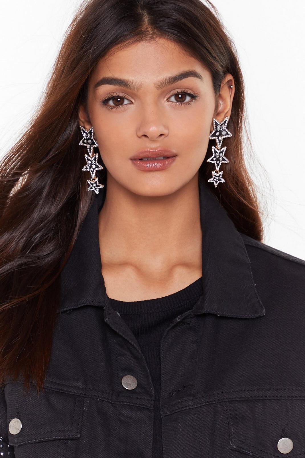 Star of the Show Embellished Drop Earrings image number 1