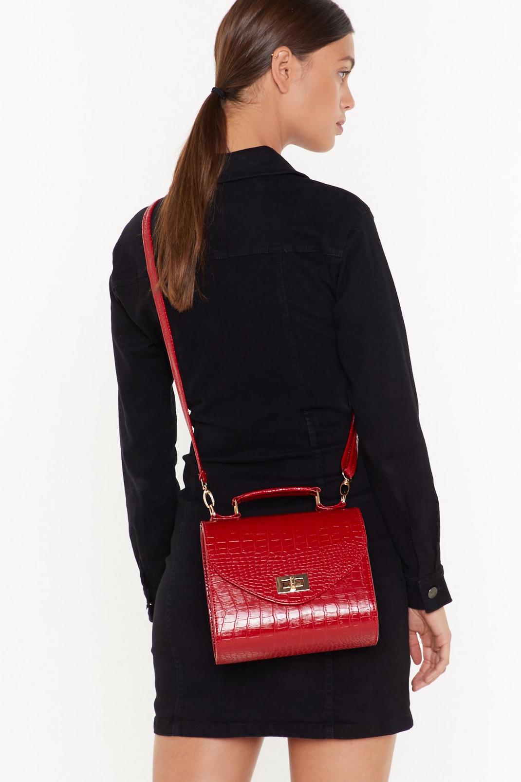 WANT I Love Croc 'N' Roll Faux Leather Crossbody Bag image number 1
