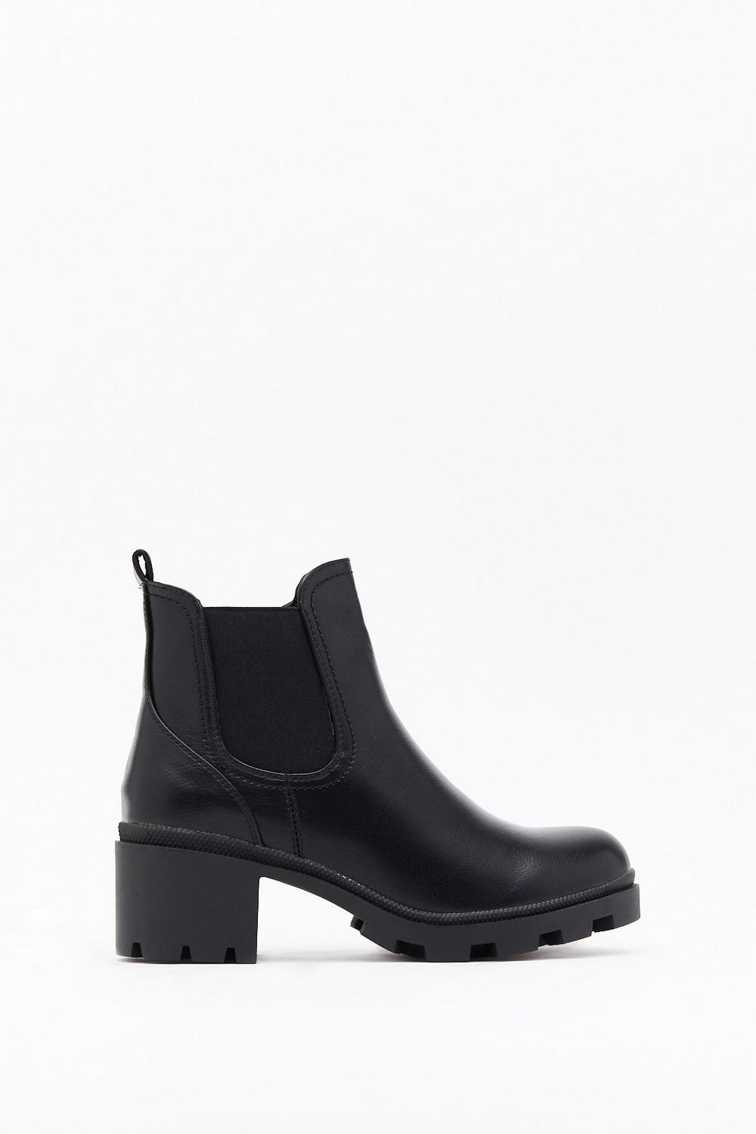 Meet Me at the Bar Faux Leather Ankle Boots image number 1