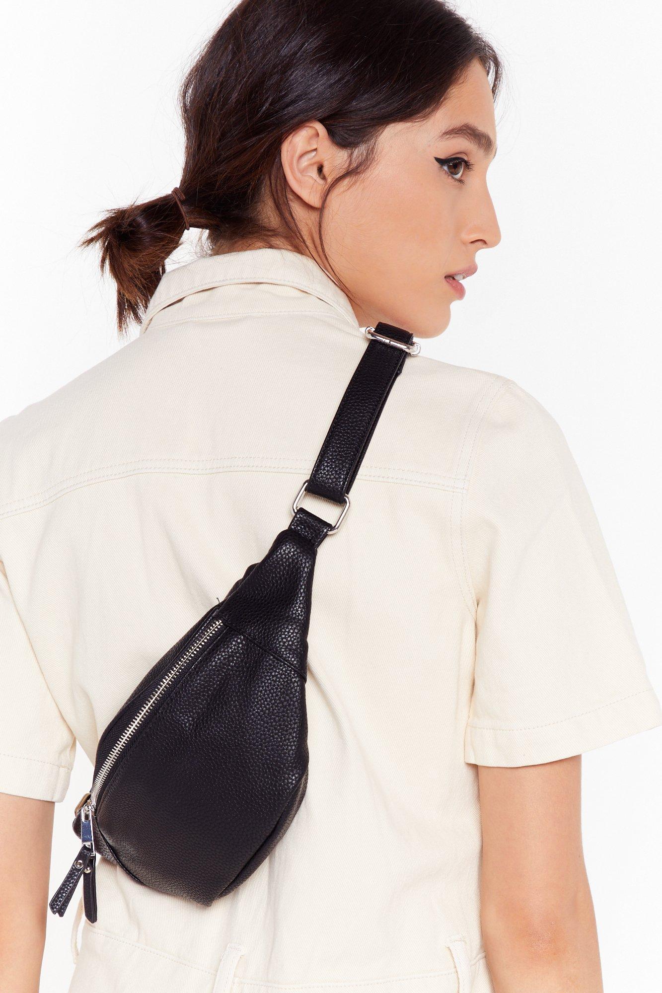 Faux leather fanny outlet pack