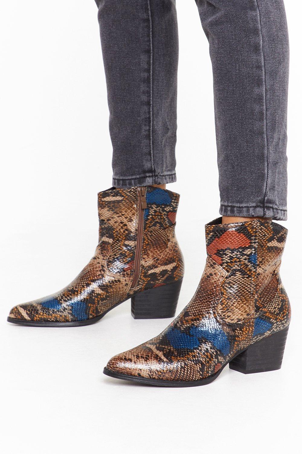 snake cowboy boots