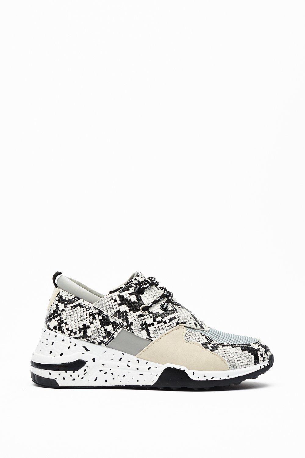 Snake wedge sneakers on sale