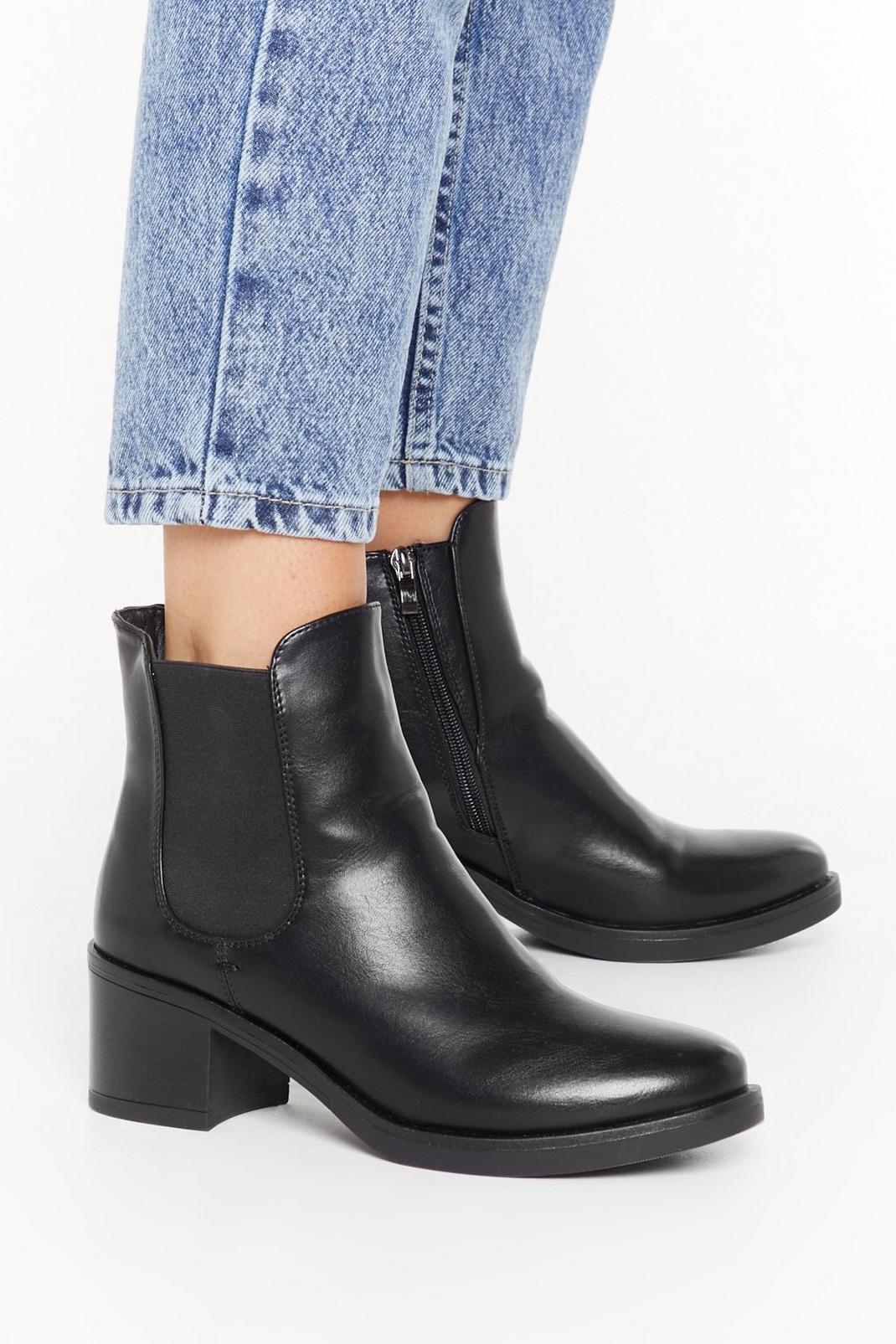Nothing Toe Lose Faux Leather Chelsea Boots image number 1