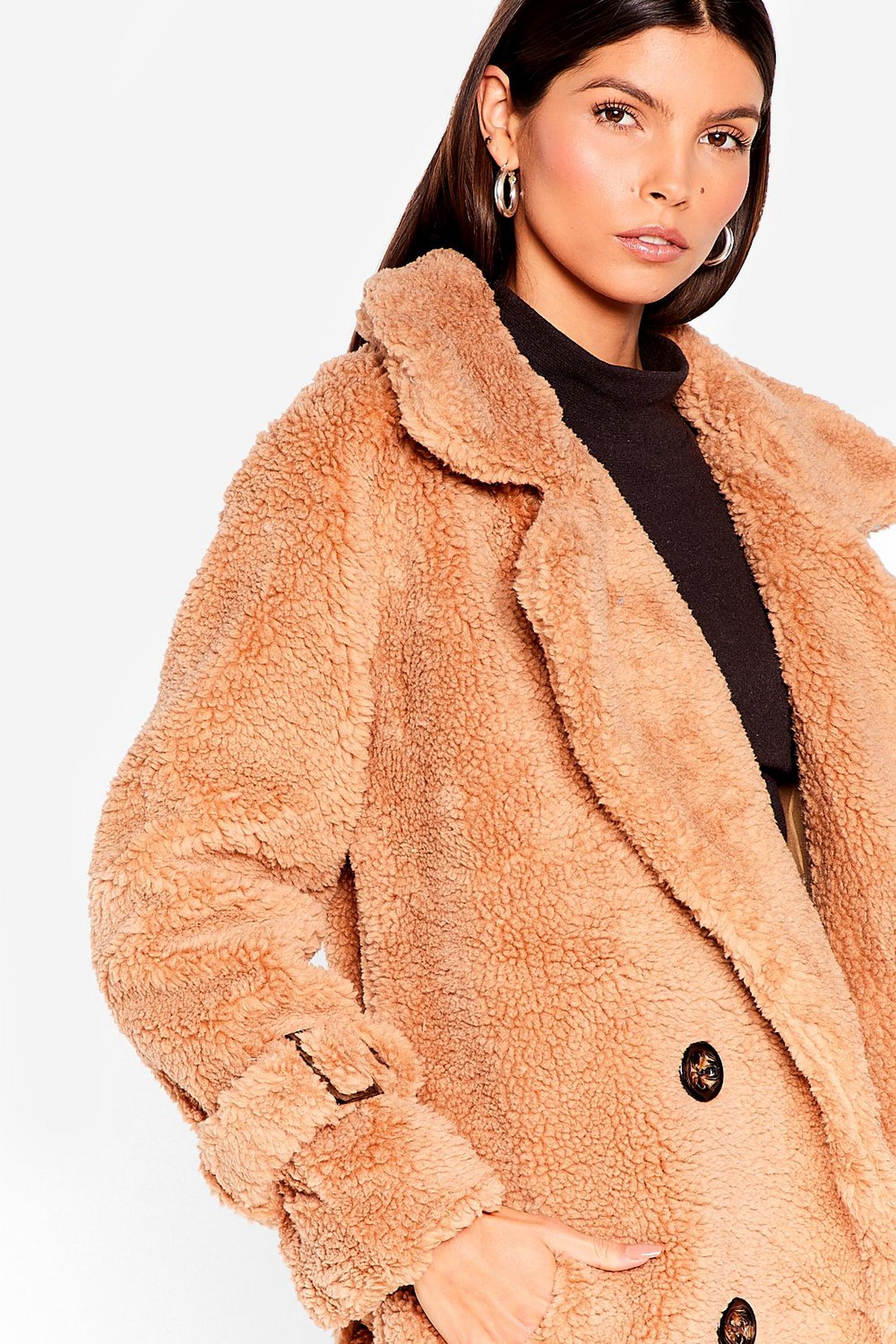 Teddy Coat Women
 Sherpa Longline Teddy Coat