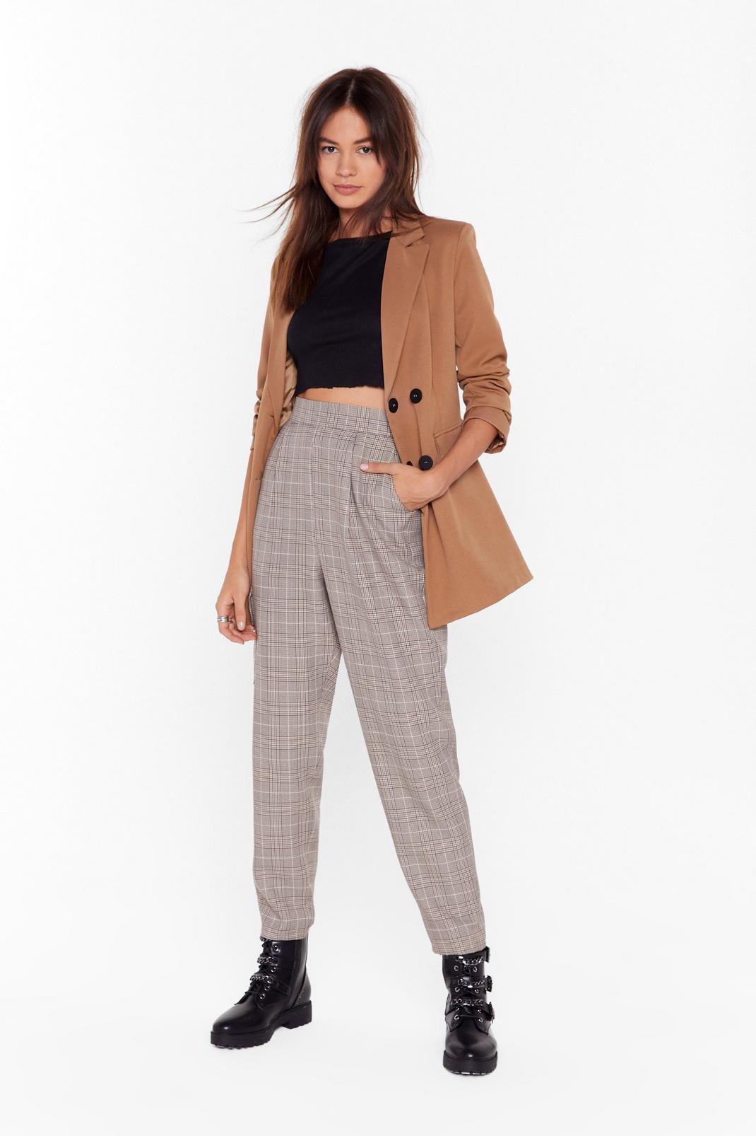 On Your Checklist High-Waisted Tapered Trousers image number 1