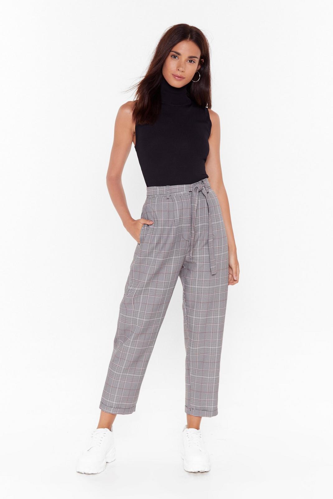 Checkin' Out High-Waisted Tapered Trousers image number 1