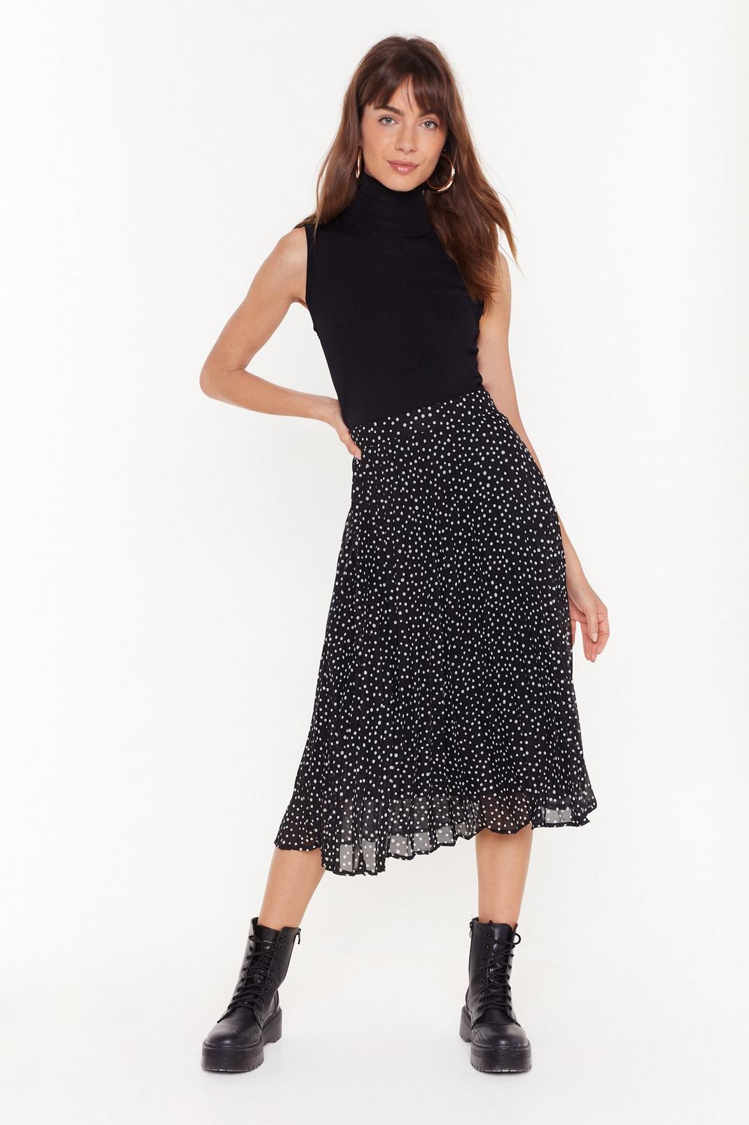 Dot the Only One Pleated Midi Skirt image number 1