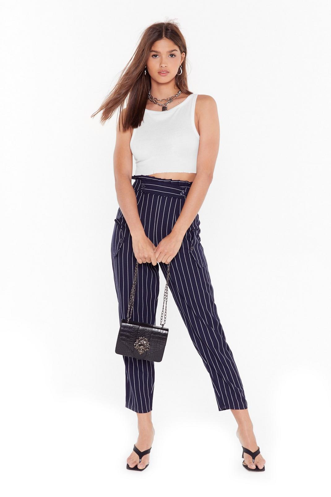 Out of Line Paperbag Tapered Pants image number 1