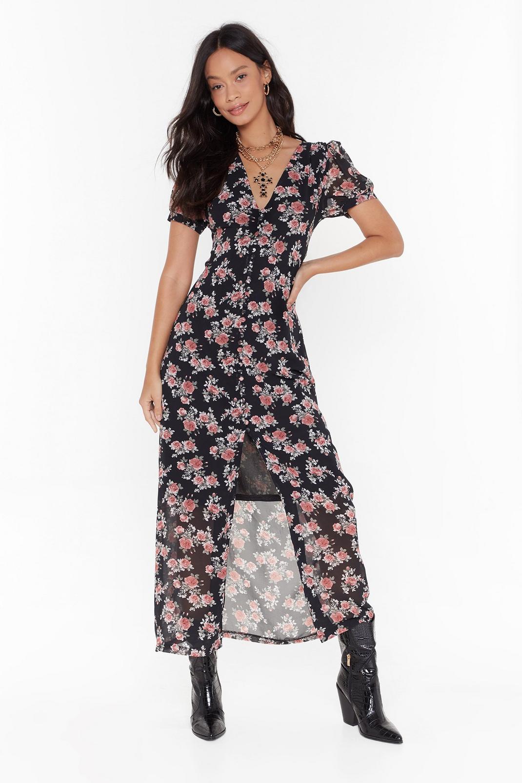 Anything Rose Tonight Floral Maxi Dress image number 1