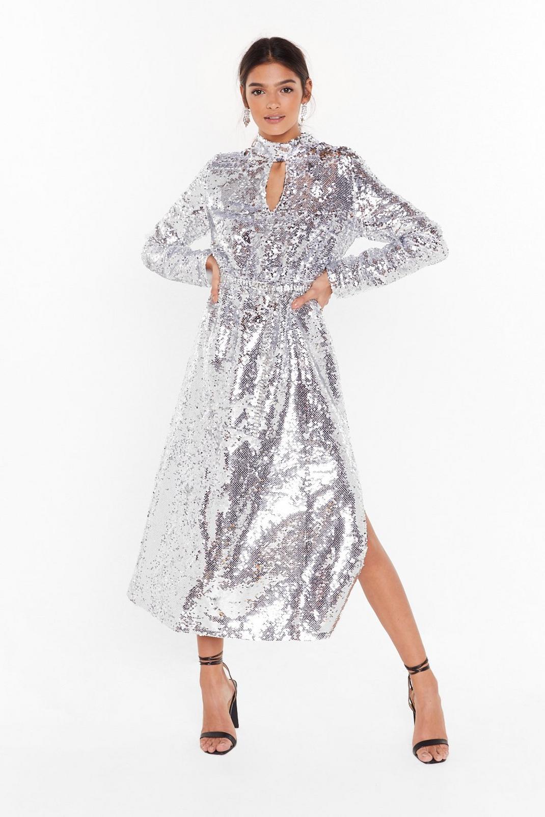 Head to Toe Icon Sequin Maxi Dress image number 1