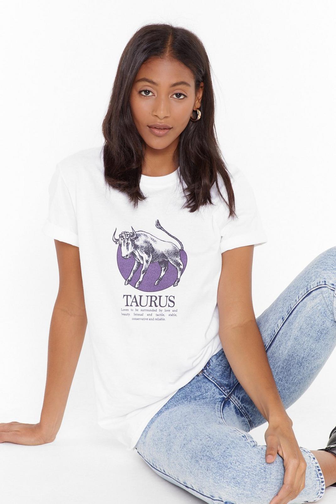 Tell Me Your Star Sign Taurus Graphic Tee image number 1