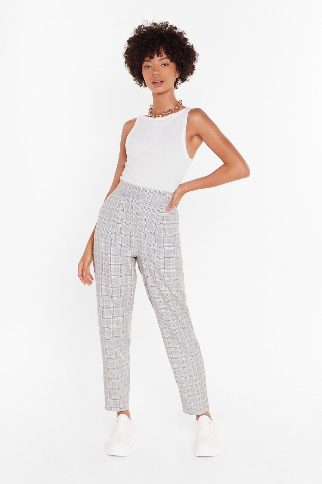 Good Grid-dance Tapered Check Pants image number 1
