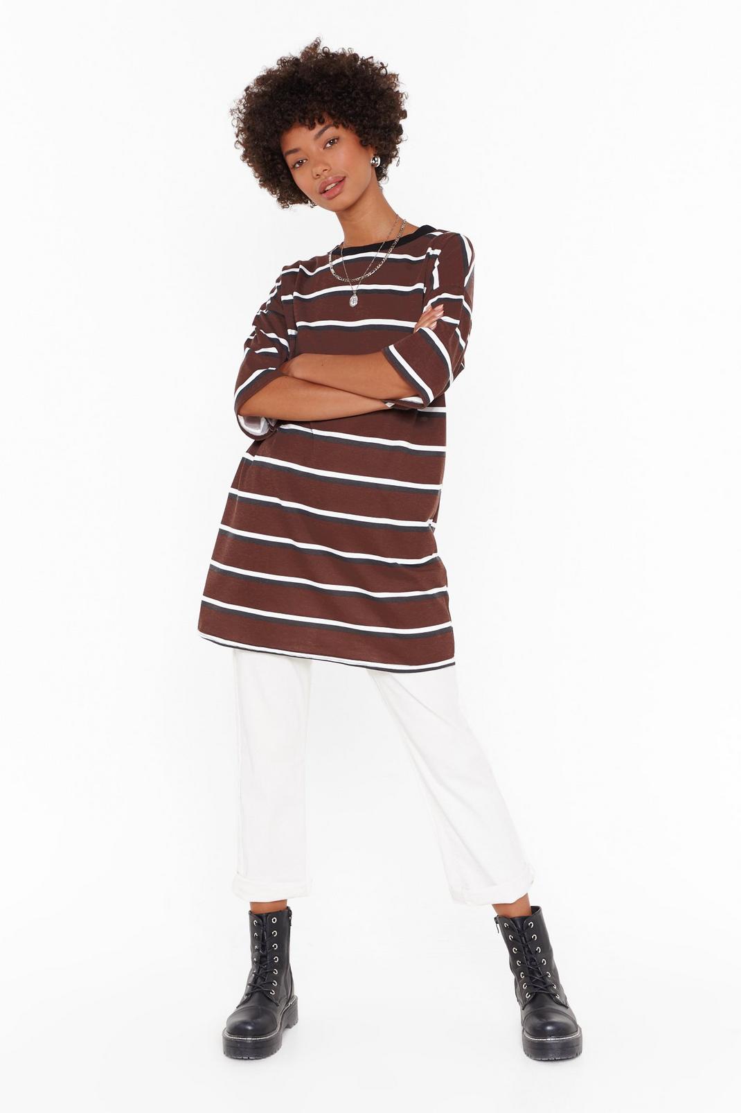Forever is Oversized Striped Tee image number 1
