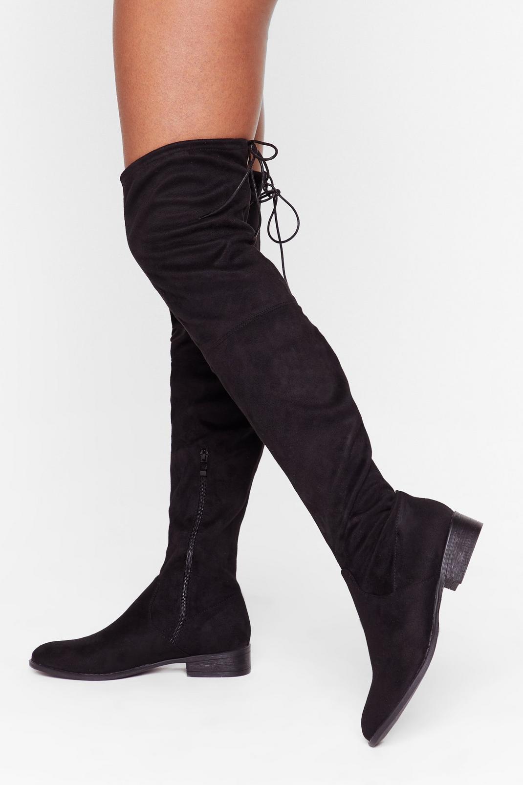 Flatter Me Faux Suede Over-the-Knee Boots | Nasty Gal
