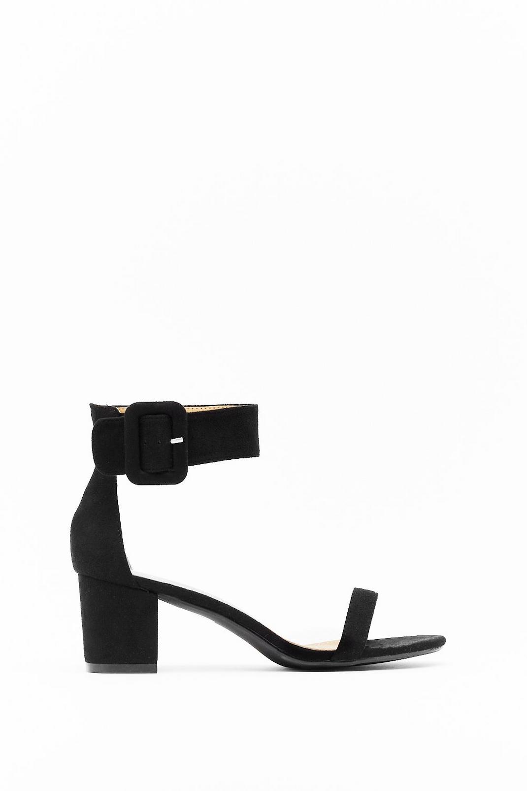 Hi There Faux Suede Low Block Heels image number 1