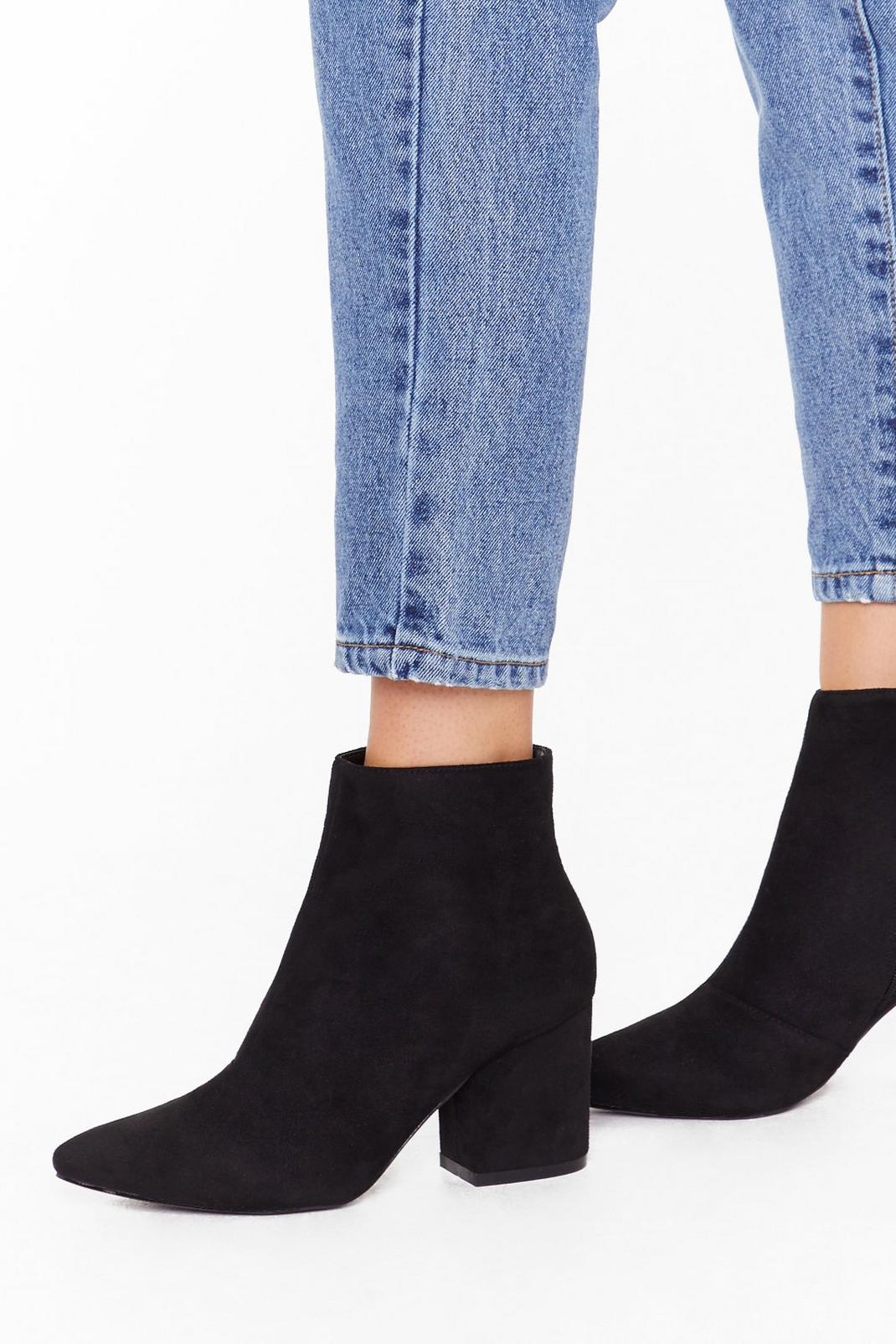 Sock on Your Heels Wide Fit Ankle Boots image number 1