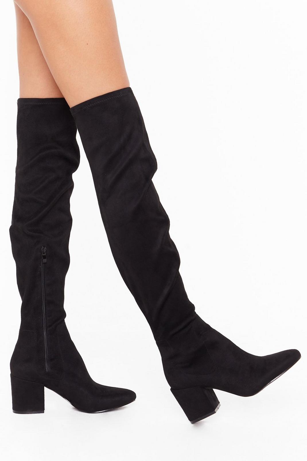 Over It Wide Fit Over-the-Knee Boots image number 1