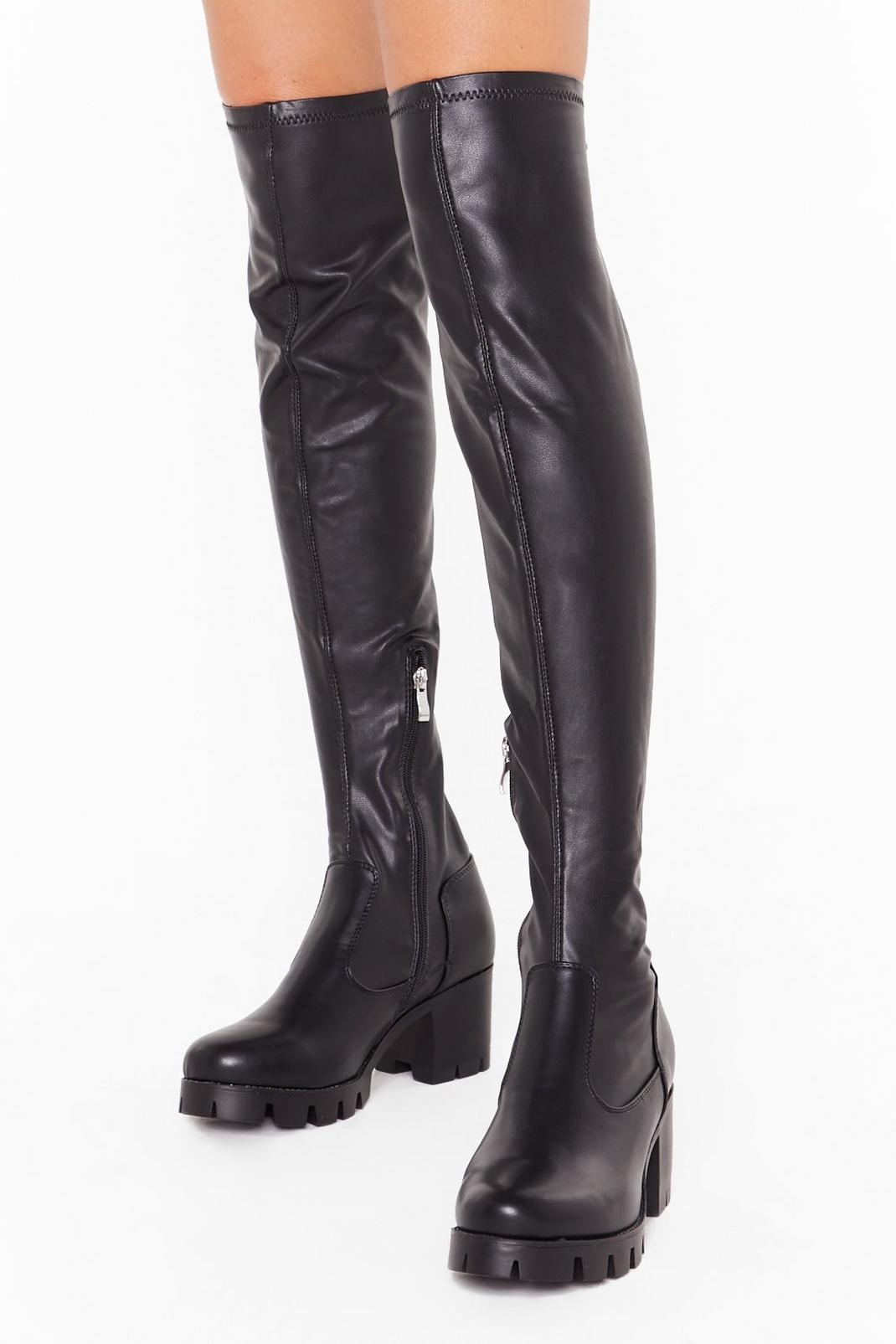 Take Over-the-Knee Wide Fit Boots image number 1