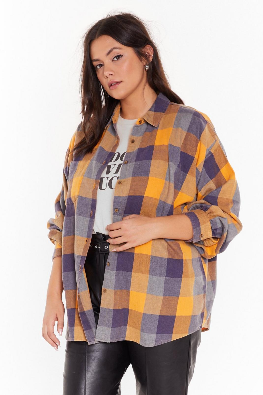 Check Please Oversized Plus Shirt image number 1