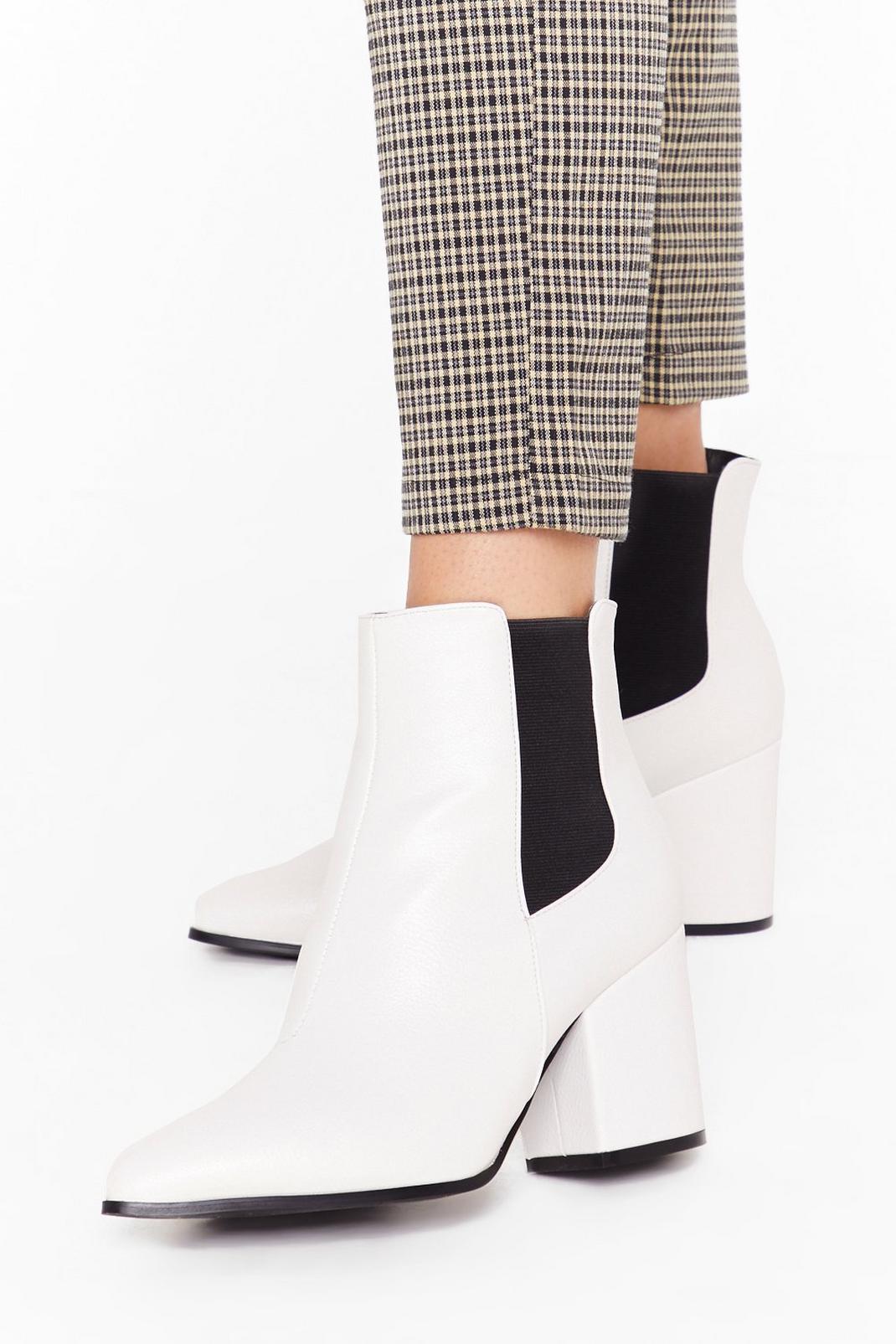 Sneak Off Faux Leather Chelsea Boots image number 1