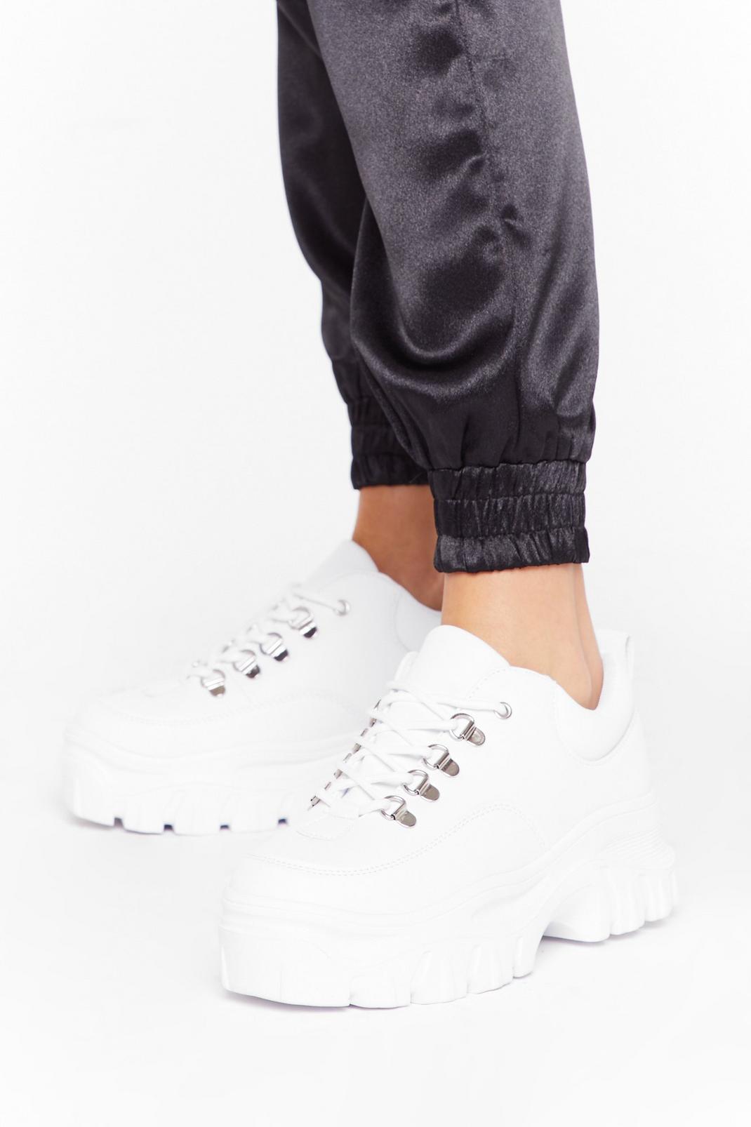 Tread It and Weep Faux Leather Chunky Sneakers image number 1
