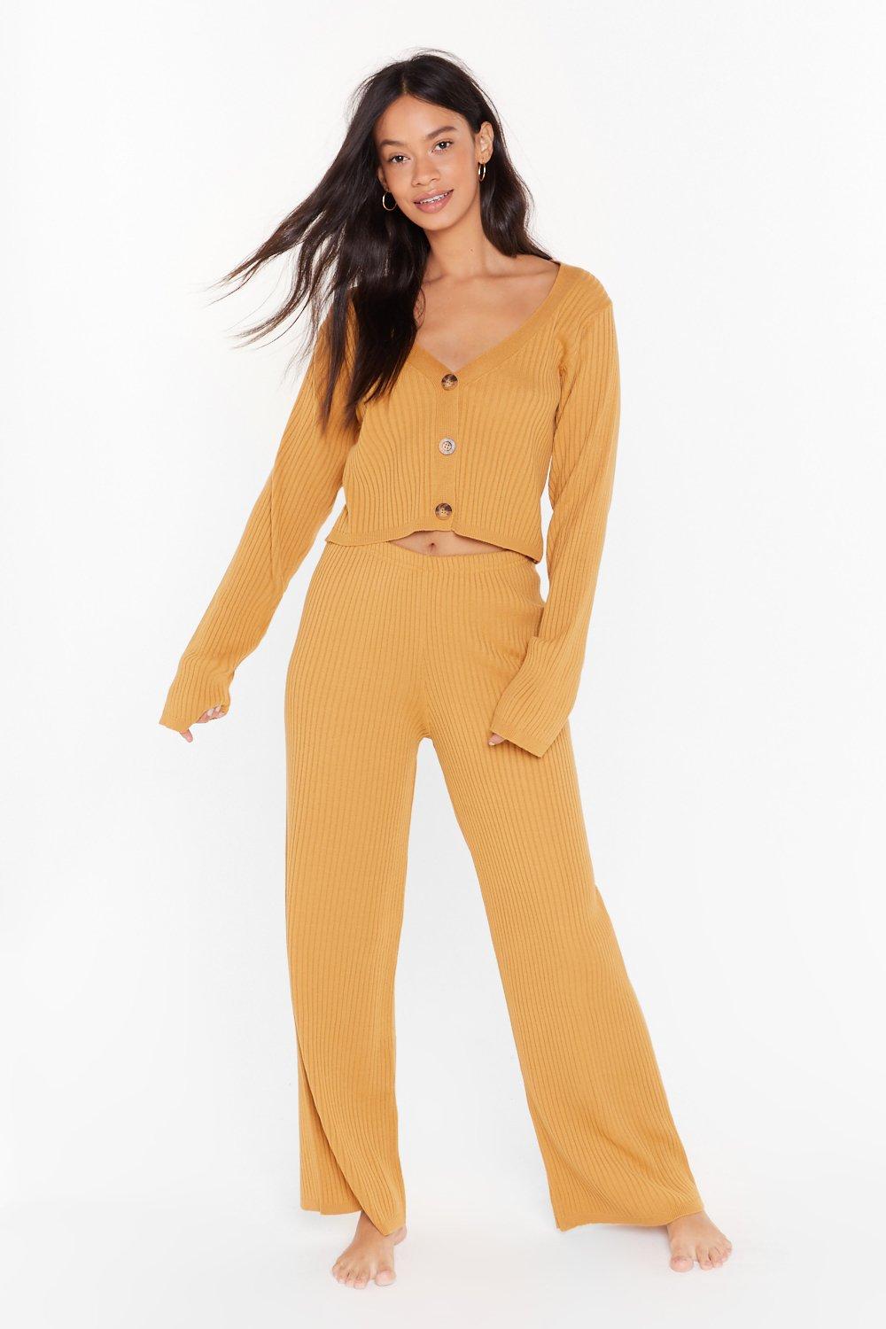 pants and cardigan set