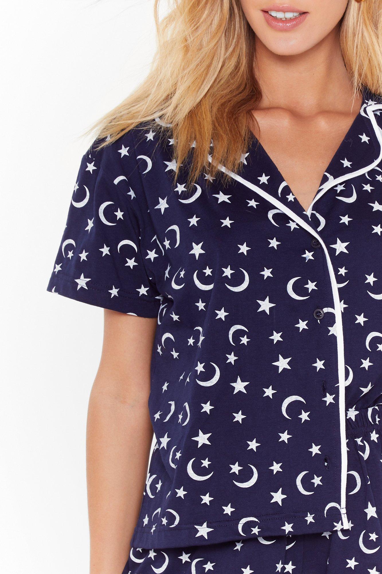 See the Stars Pajama Shorts Set Nasty Gal