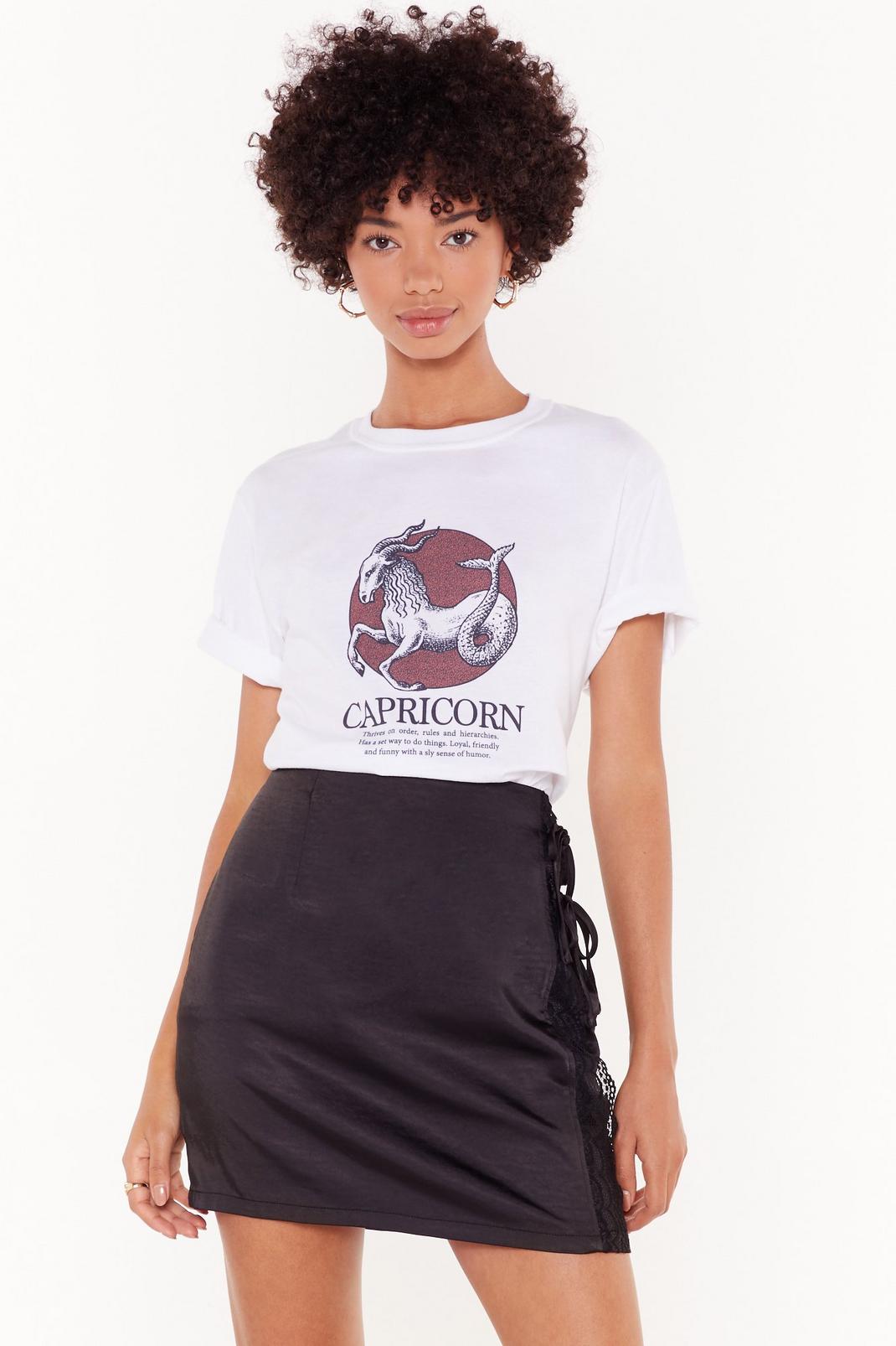 Tell Me Your Star Sign Capricorn Graphic Tee image number 1