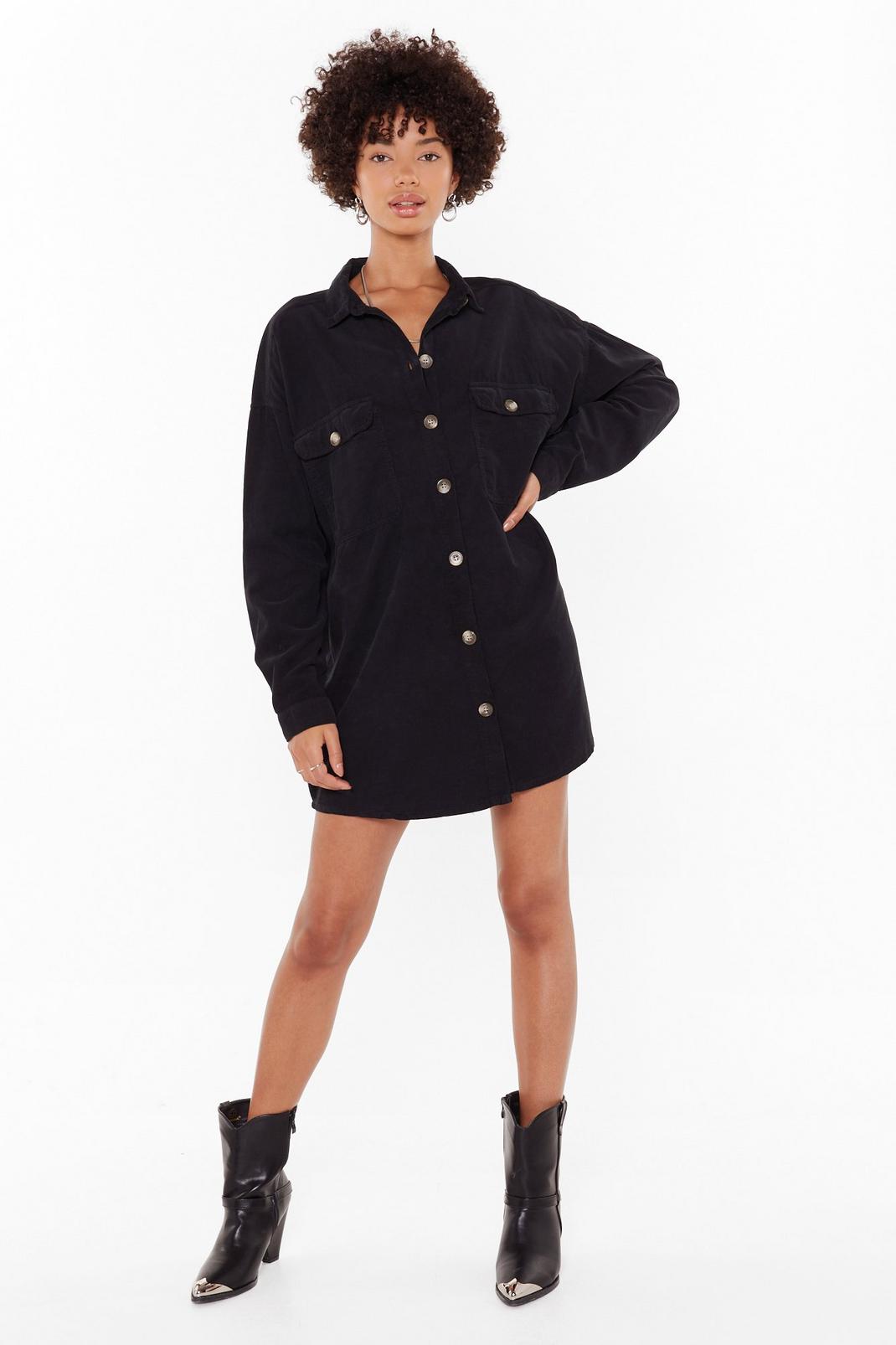 When the Record-uroy's Oversized Shirt Dress image number 1