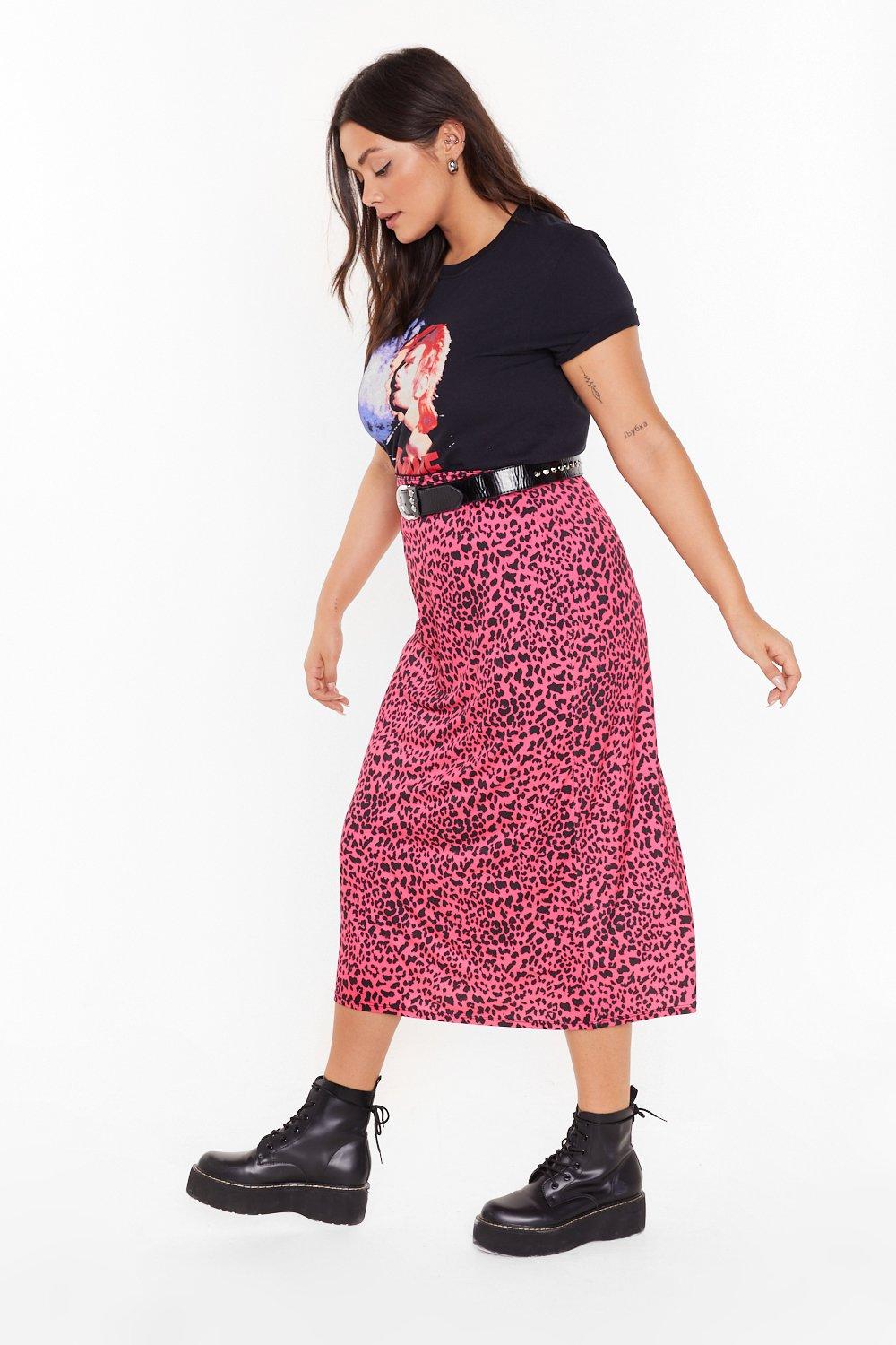 Neon leopard hotsell print skirt