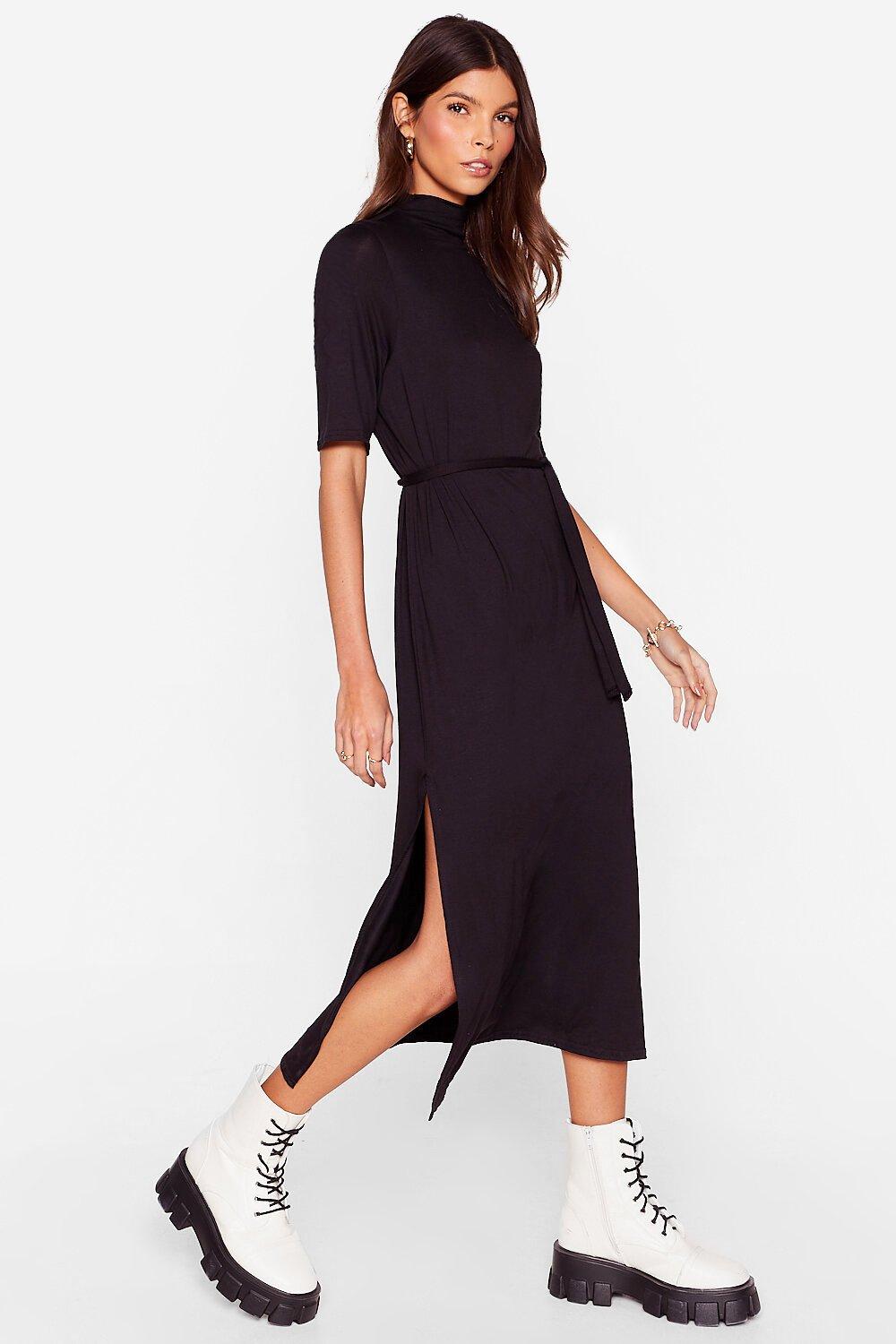 tee bt belted midi dress