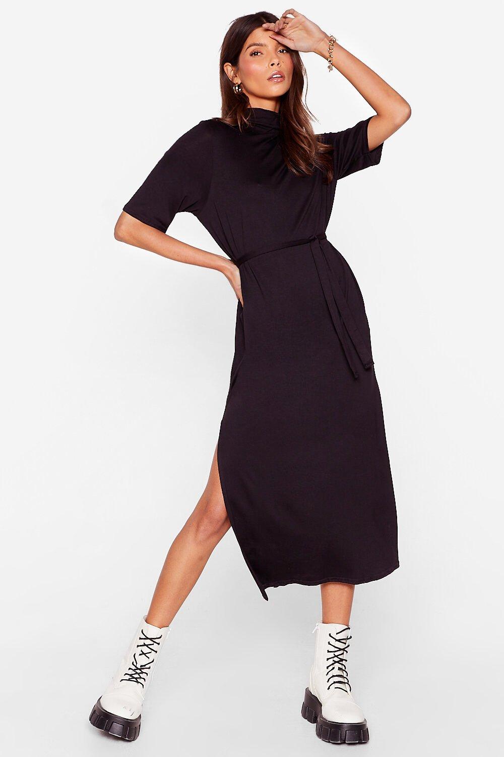 tee bt belted midi dress