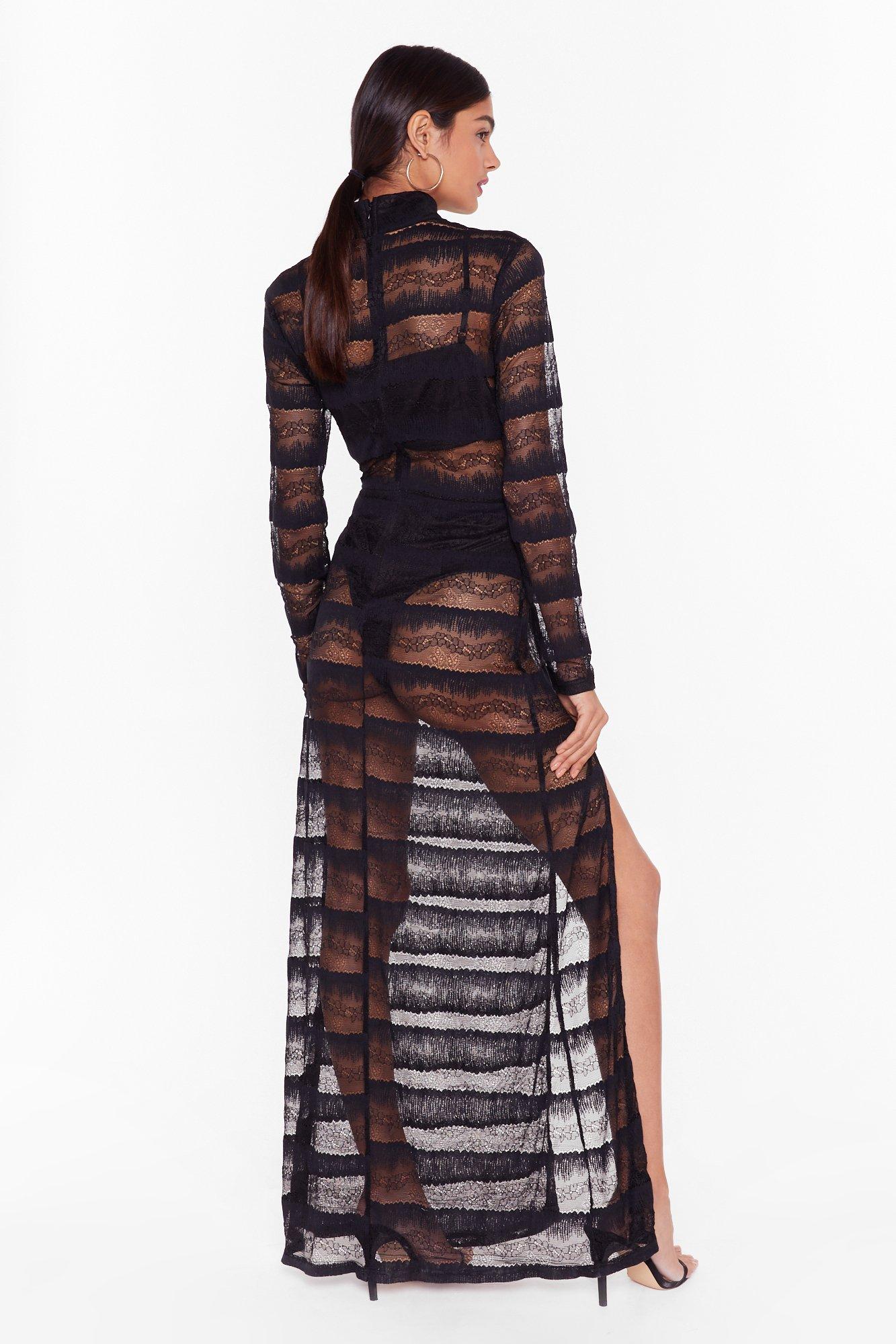 Nasty Gal Studio Dancing in the Dark Lace Dress Nasty Gal