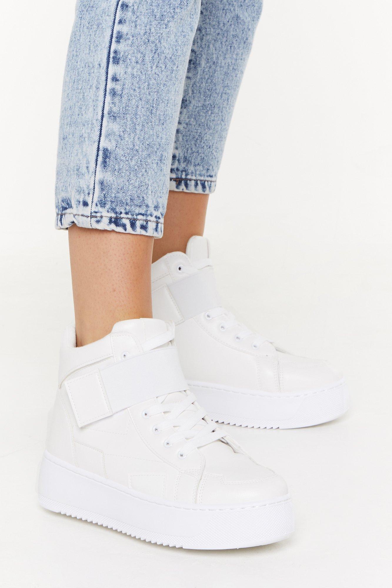 nasty gal white trainers