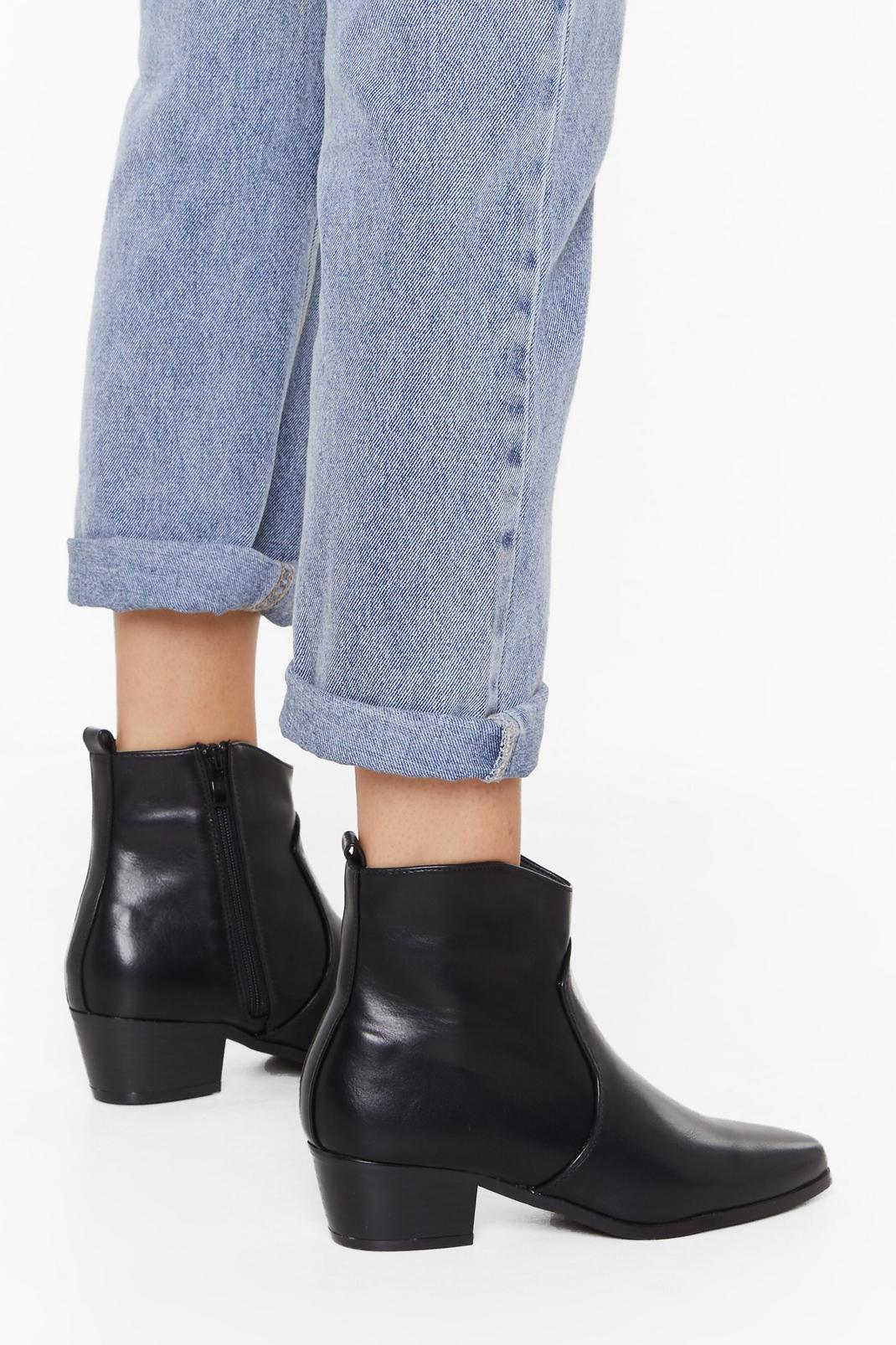 Walk This Way Faux Leather Boots | Nasty Gal