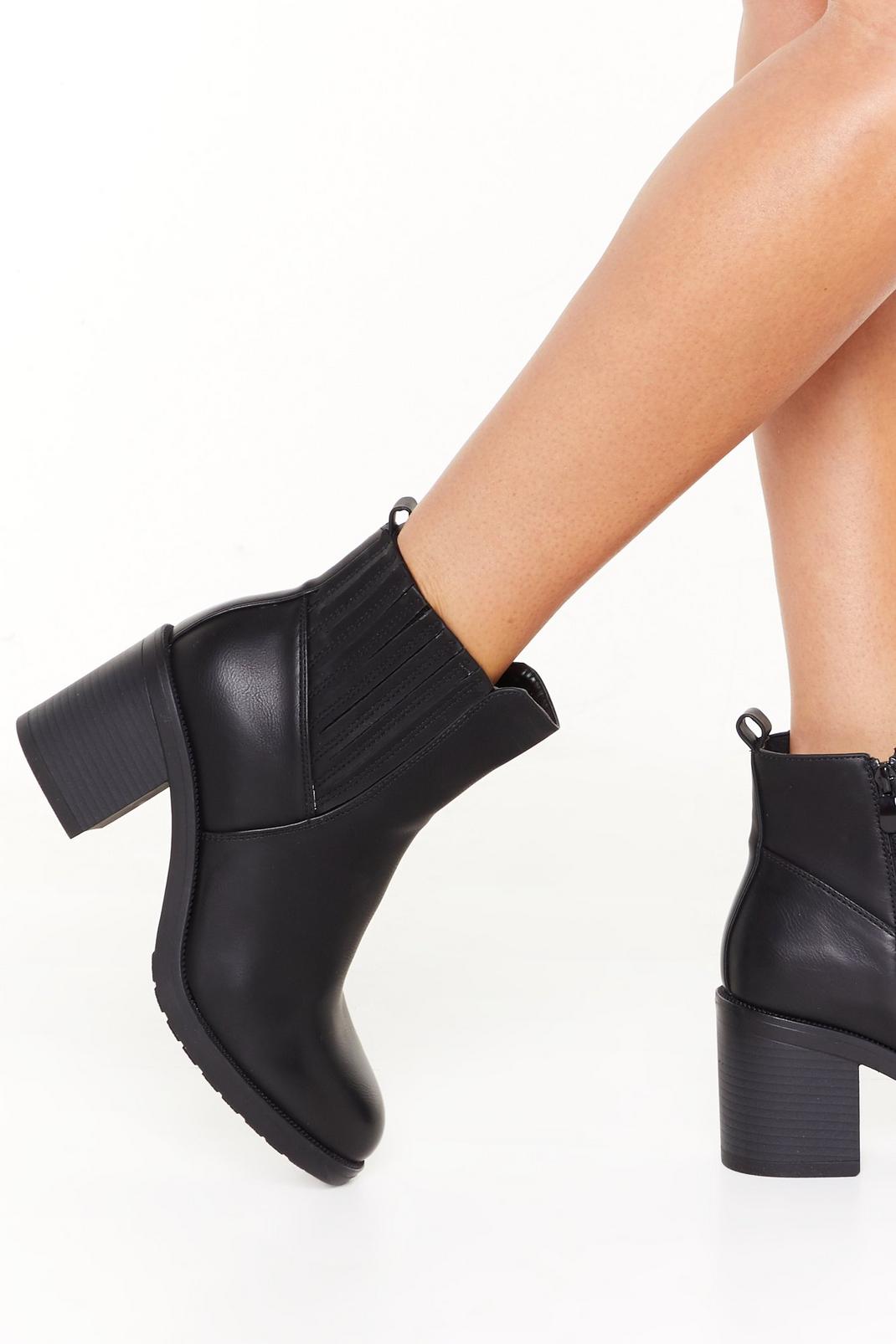 High On You Faux Leather Chelsea Boots image number 1