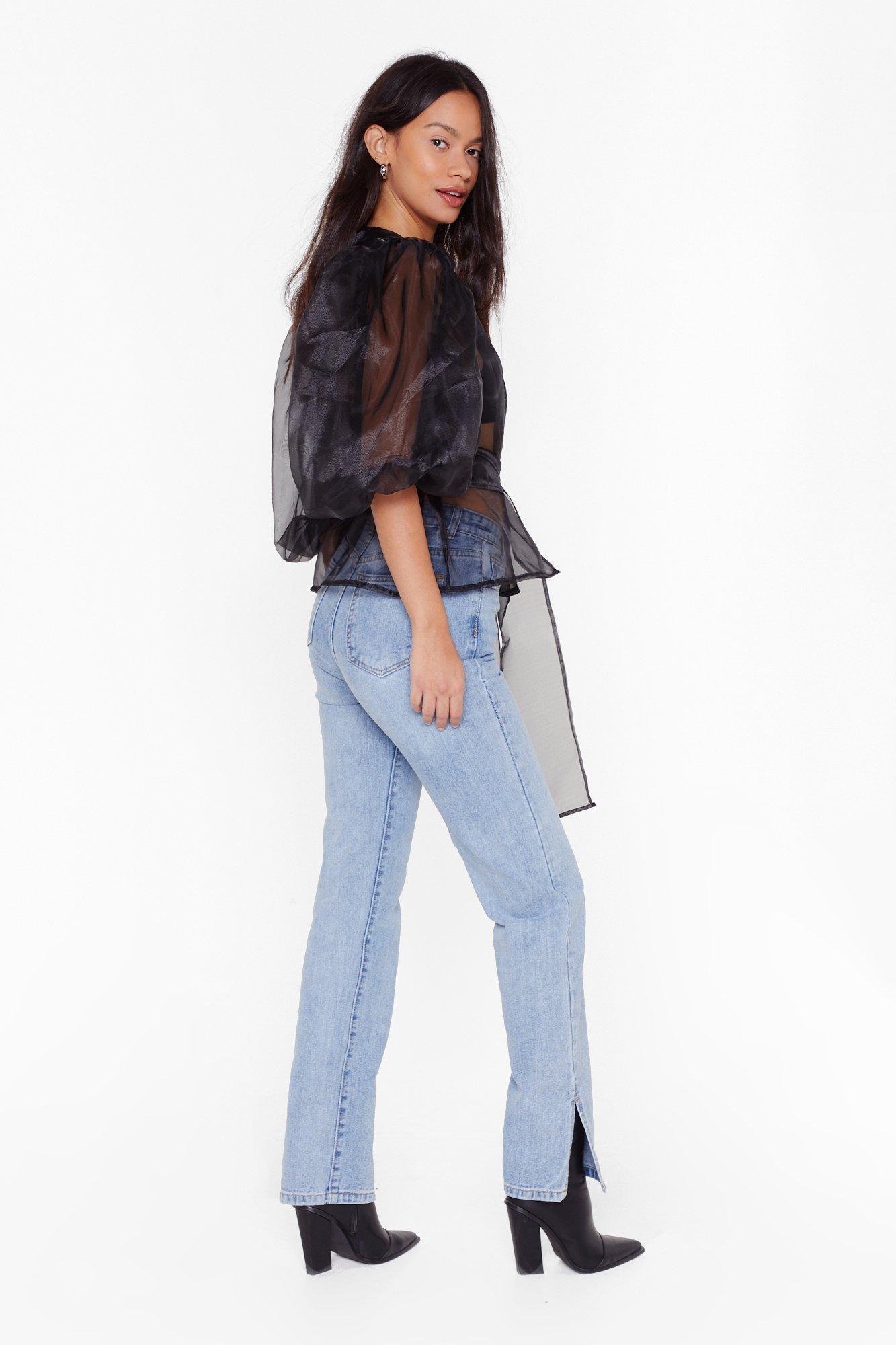 All Organza on Deck Balloon Sleeve Blouse | Nasty Gal