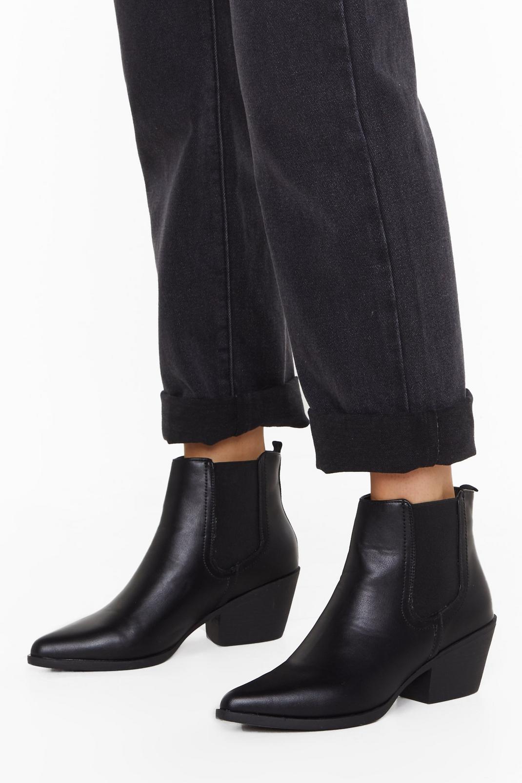 PU Western Style Chelsea Boot image number 1