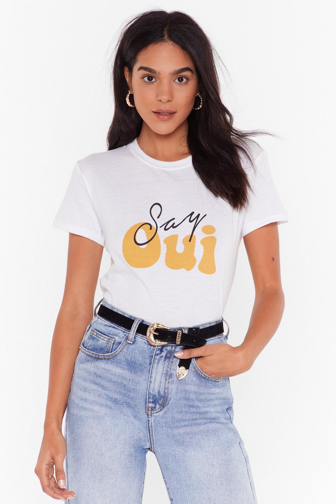 Say Oui Graphic Tee image number 1