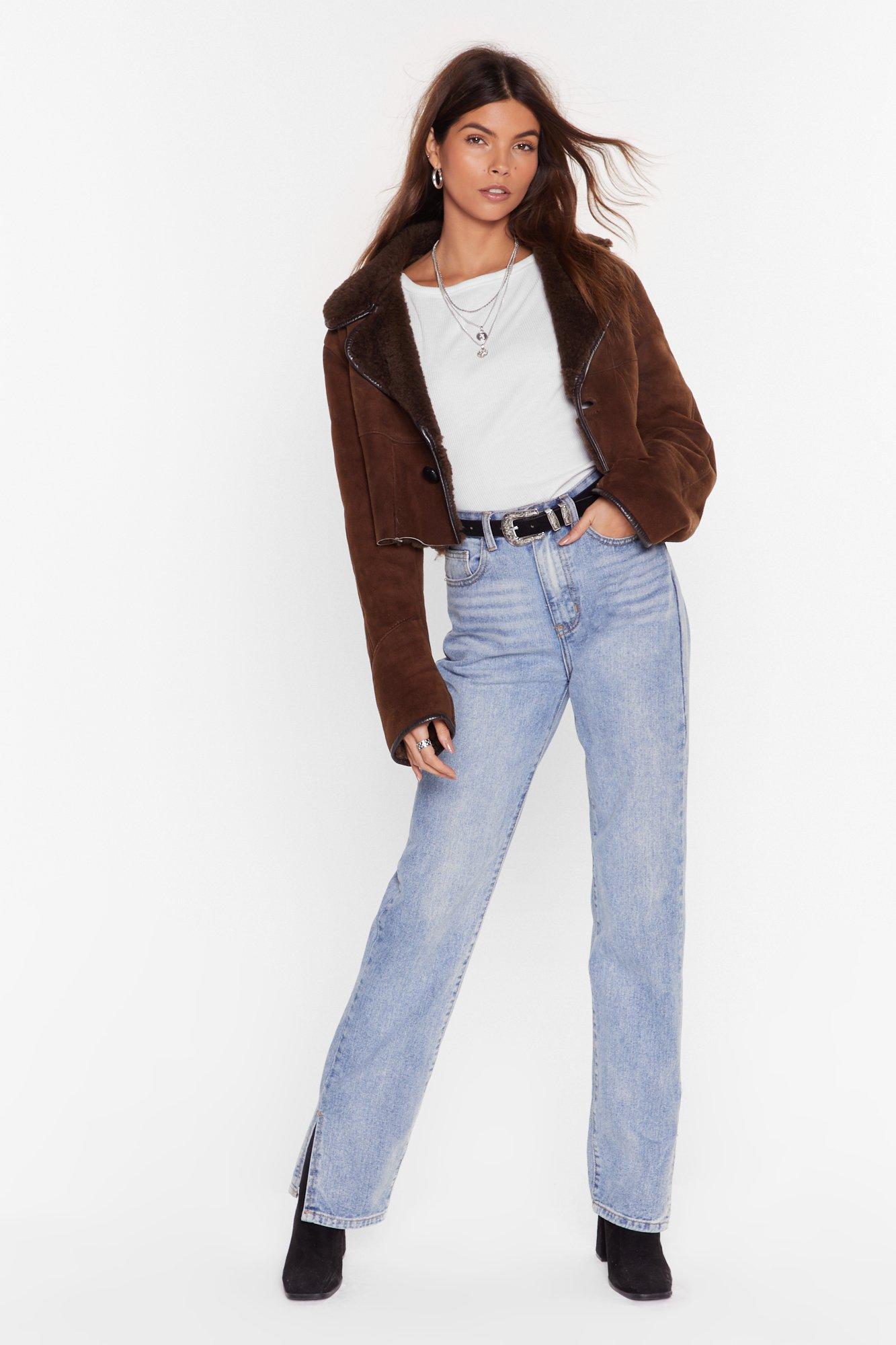 F/W 2015 Cropped Shearling Jacket, Authentic & Vintage