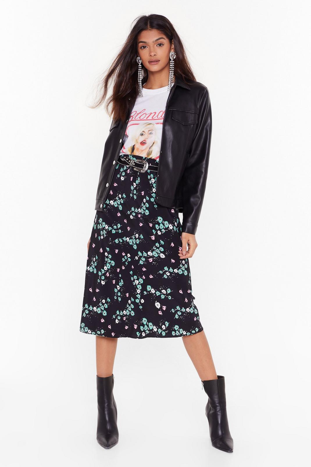 Bud of Been There Floral Midi Skirt image number 1