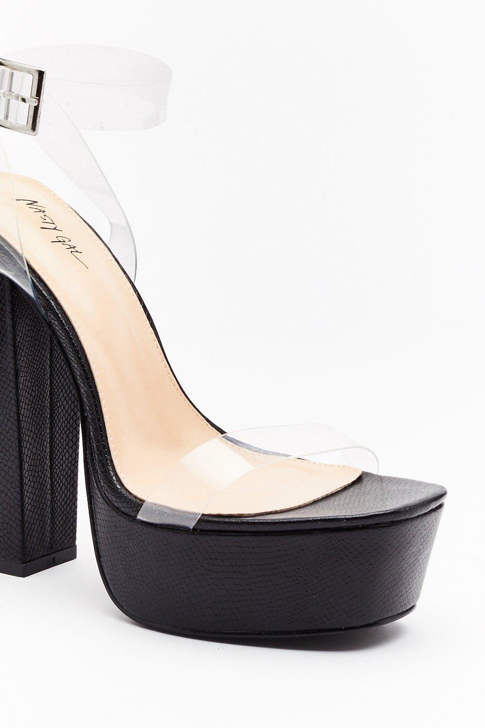 Nasty gal sale clear shoes