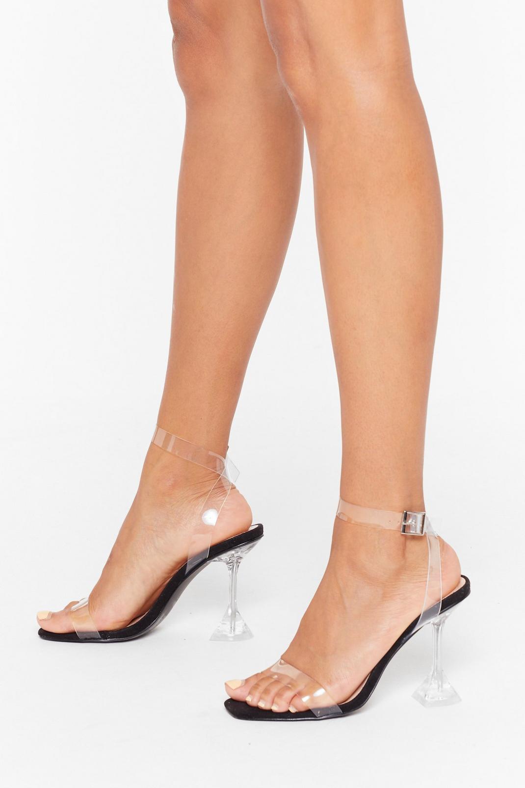 It's All So Clear Now Clear Stiletto Heels image number 1