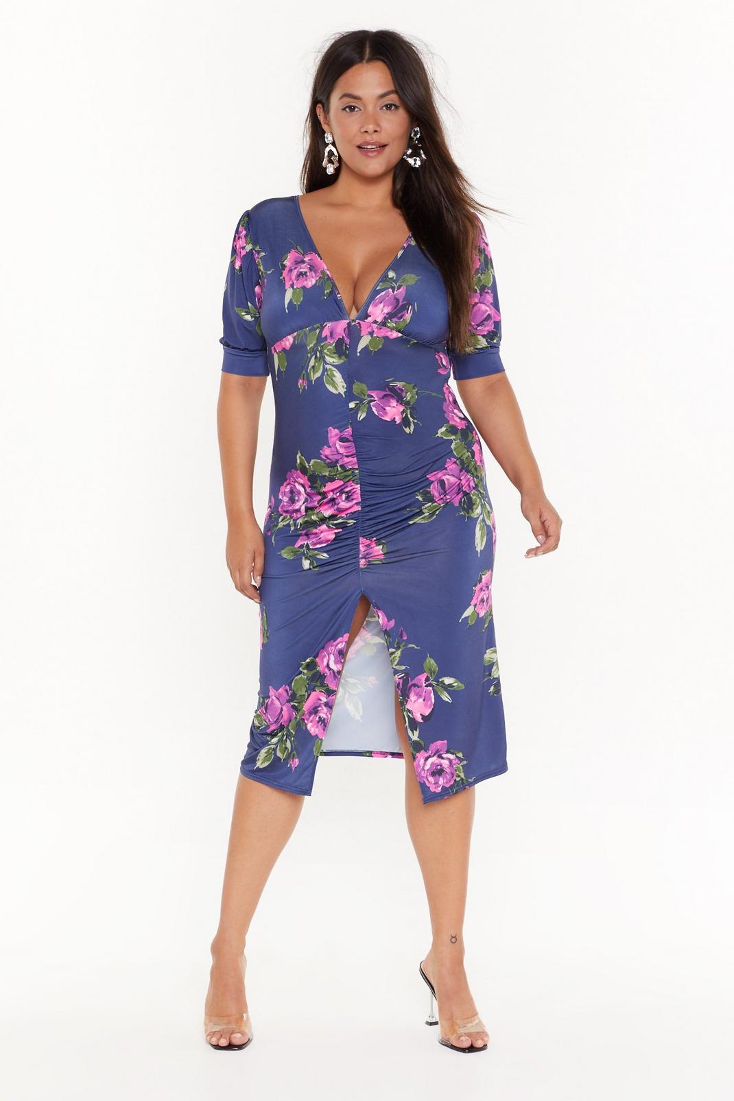 Make the Best of a Bud Situation Plus Floral Dress image number 1