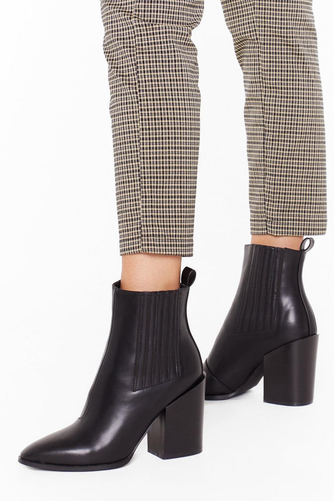 Get Your Kicks Faux Leather Chelsea Boots image number 1